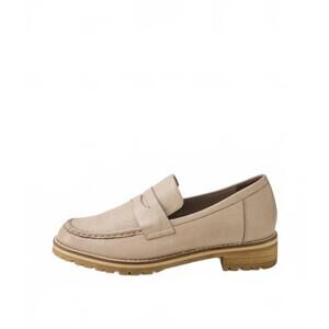 NEW ZIERA women's metters leather loafers in cafe leather